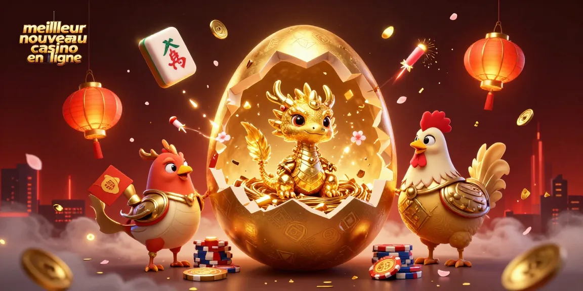 Découvrez le meilleur nouveau casino en ligne avec des graphismes immersifs et un dragon doré au centre.