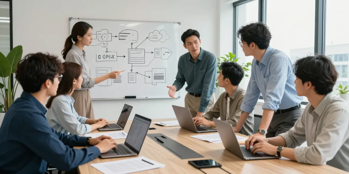 Engaging team collaboration showcasing מרכזיה בענן solutions in a modern office setting, highlighting business communication advancements.