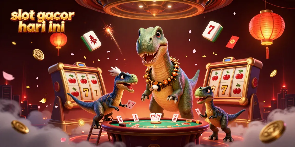 Spin the reels in casino excitement with slot gacor hari ini in a vibrant 3D scene.