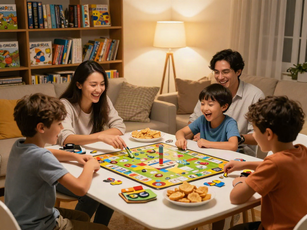 Cialis board games bringing families together during joyful game nights.