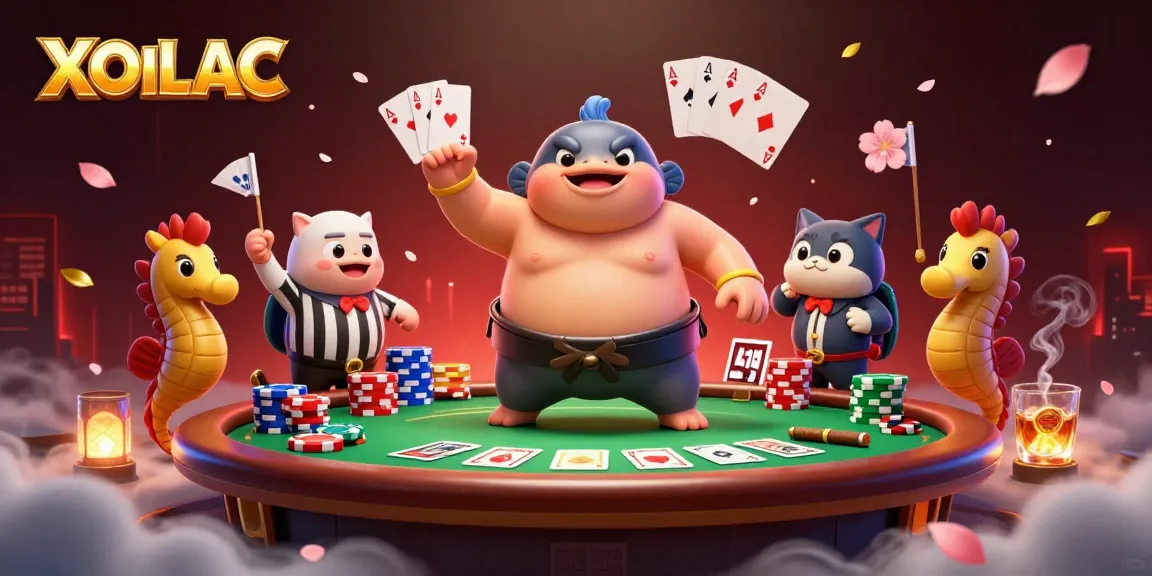 Experience electrifying poker action at XOILAC with vibrant characters and dynamic game elements.