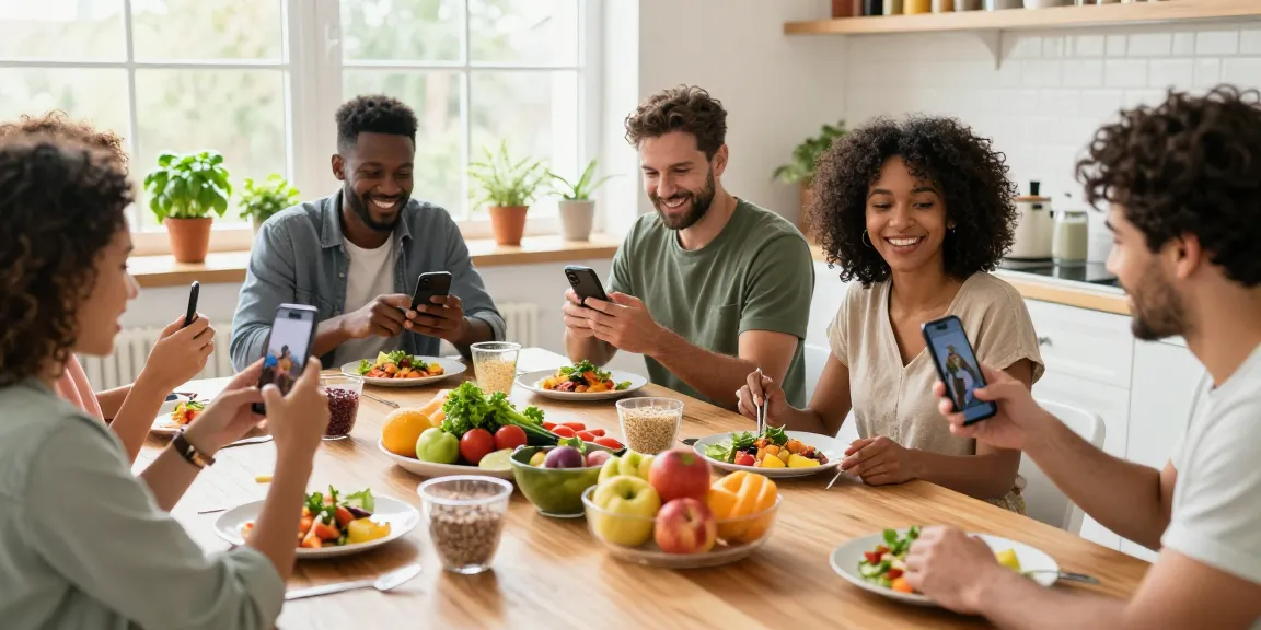 Engaging group cooking session showcasing the best weight loss app for healthy meal tracking.