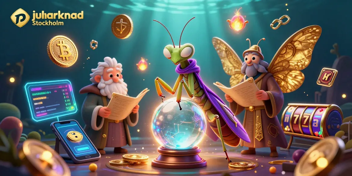 Experience the magic of julmarknad Stockholm with animated gambling elements and vibrant characters.