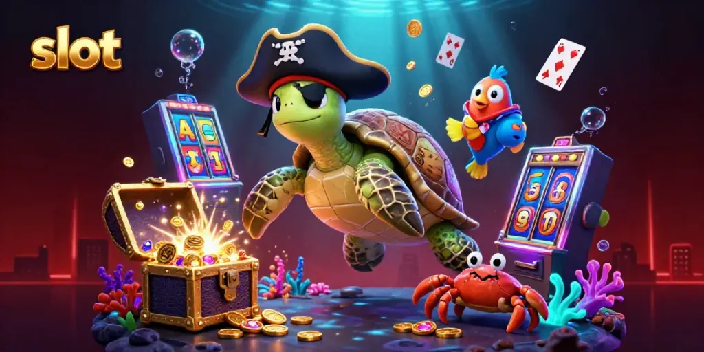 Engage in slot gaming beneath the ocean with dynamic characters and treasure elements.