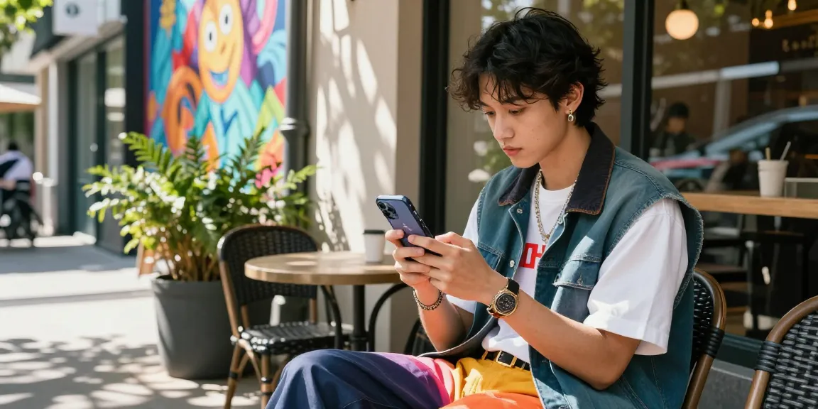 Engaging urban influencer showcasing style while looking to purchase IG followers instantly.