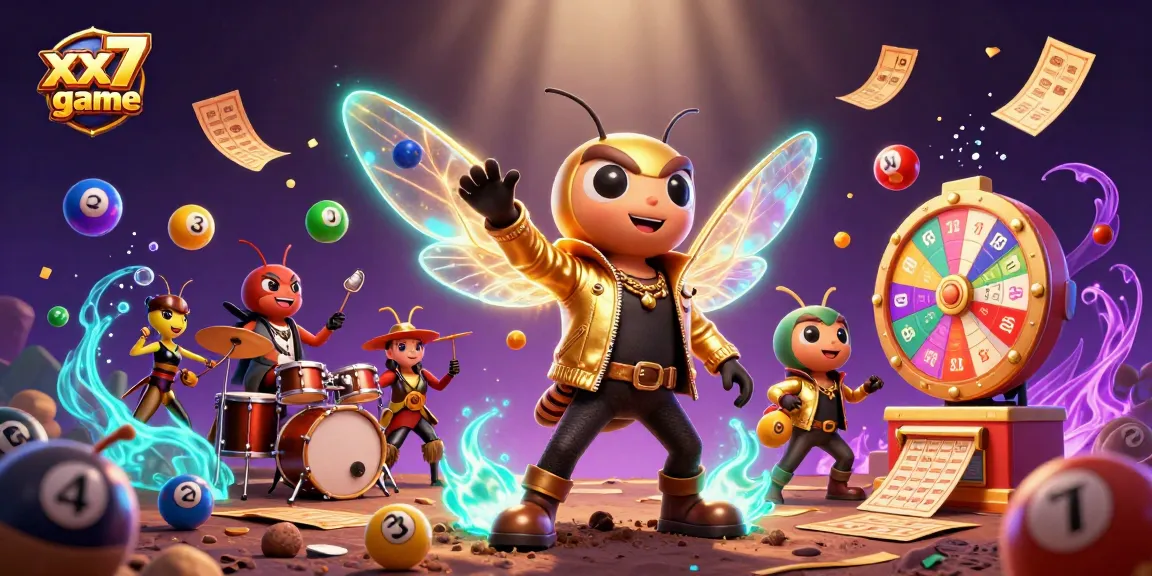 Experience the thrill of winning with xx7game's vibrant lottery elements and dynamic casino characters.