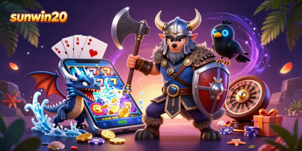 Engage with exciting slot games at sunwin20 with vibrant 3D characters and dynamic gaming elements.