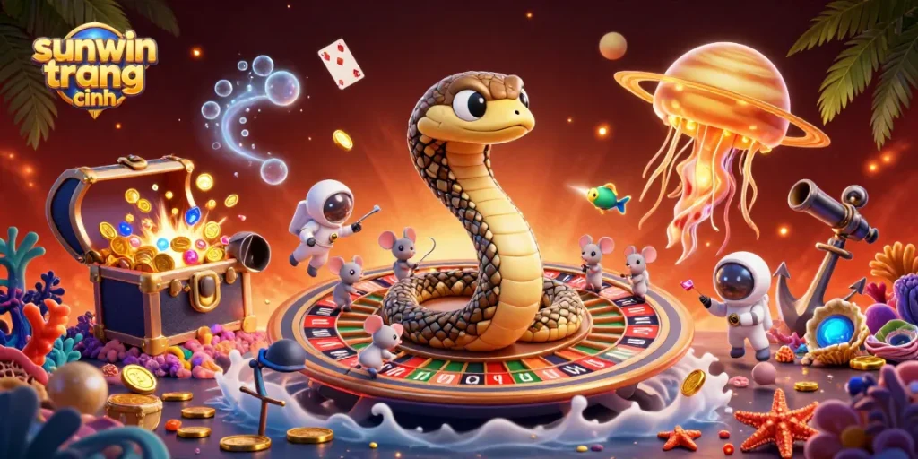Play exciting games at sunwin trang chính with astronaut mice betting on cosmic roulette.